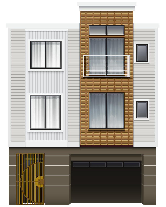 3D Front Elevation Design in Etah