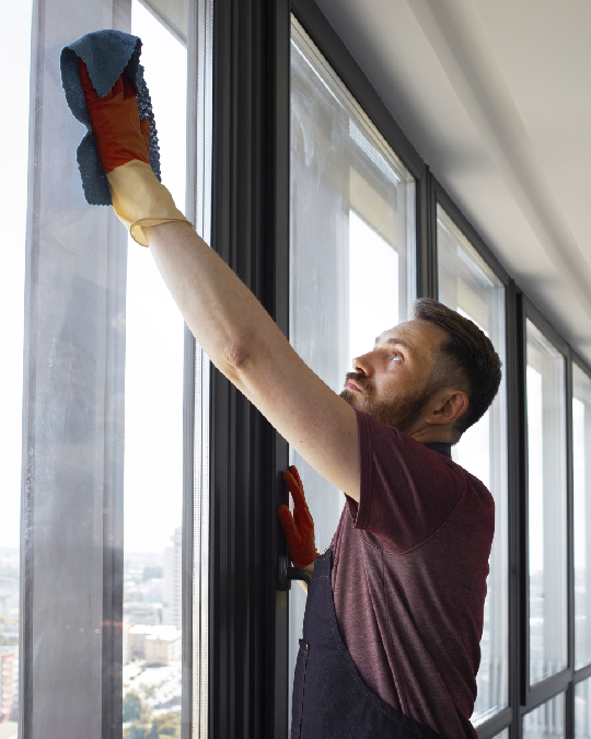 Laxmi Nagar Exterior Glass Washing for Shops and Offices