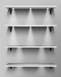 Custom Metal & Glass Display Rack Fabrication